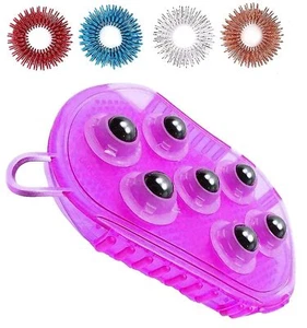 Home N Life Accupressure 7 Ball Rolling Magnetic 360 Degree Massager+Sujok Rings - Picture 1 of 5