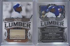 2020 Leaf Lumber Kings Game Used Lumber /25 Sammy Sosa #GUL-56