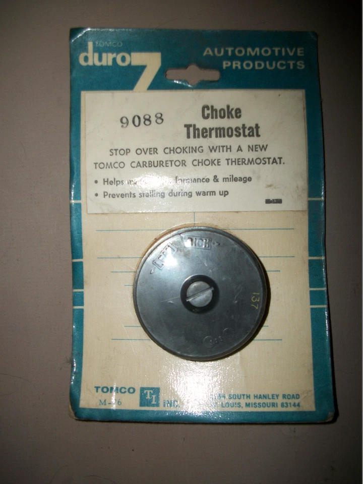 Termostato obturador TOMCO 9088 para Rochester 2 BBL Oldsmobile 350" 455" 1971 72 73 Foto 1 de 1