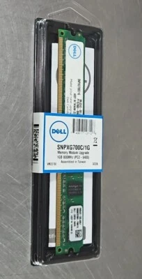 Dell PC2-6400 1 GB DIMM 800 MHz DDR2 SDRAM Memory (SNPXG700C/1G).          3B-24 - Image 1 of 3