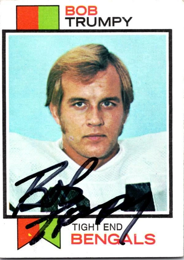 Bob Trumpy autographed football card (Cincinnati Bengals, SC) 1973 Topps #7 - Image 1 of 1