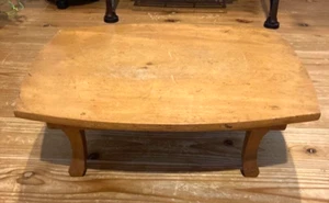 Vintage Japanese Wooden Chabudai Dining Low Table W45×D34×H16cm Showa Retro F/S - Picture 1 of 6