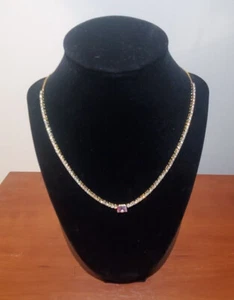 LAVENDER TENNIS NECKLACE - Picture 1 of 3