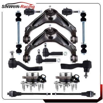 Brazos de control superiores delanteros cojinetes de cubo de rueda para GMC Sierra 2500 Chevy Silverado Foto 1 de 4