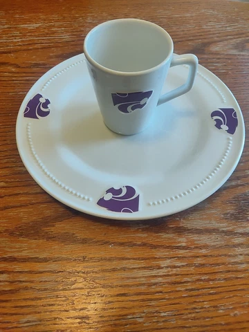 Kansas state wildcats college treasures plate and mug Cover