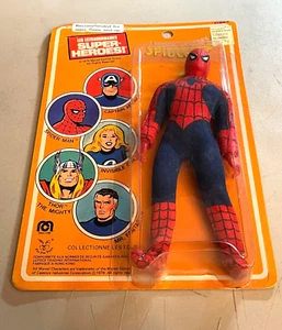VINTAGE 1979 MEGO SUPER HEROES SPIDER-MAN FRENCH CARD MOC / SEALED ON CARD - Picture 1 of 13