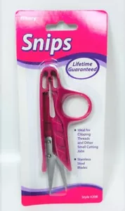 Allary Snips Stainless Steel Blades Scissors, Dark Pink - Picture 1 of 2