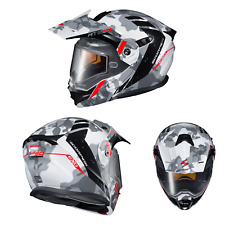 New Scorpion Exo-AT950 Snow Snowmobile Outrigger Dual Pane Lens Gray Helmet DOT
