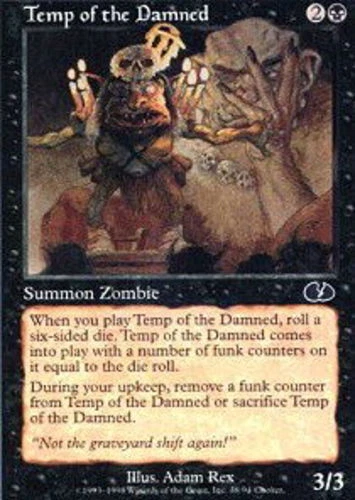 Temp of the Damned ~ Near Mint Unglued MTG Magic UltimateMTG Black Card - Image 1 of 1