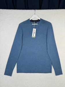 Smartwool Everyday Sweater Mens S Blue Horizon Heather Wool Sparwood Crew Neck - Picture 1 of 12