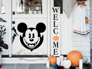 Mickey Mouse Vampire Halloween Disney Wall Window Sticker Business Home Decor - Picture 1 of 6