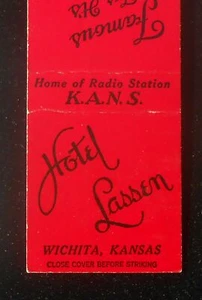 Hotel Lassen de 1940 famoso por su hogar de comida de estación de radio K.A.N.S. Wichita KS - Imagen 1 de 1