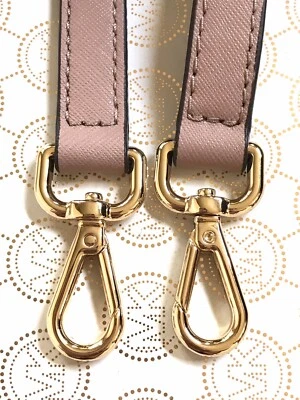 51” Michael Kors Fawn Pink Saffiano Leather Shoulder Crossbody Handbag Strap New - Image 1 of 4