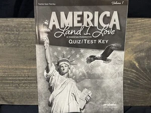 America: Land I Love Quiz and Test Key Volume 1 fourth ed - Picture 1 of 1