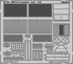 Obús Eduard 1/35 Photoetch MSTA S - casco para kit ZVEZDA - 36367 - Imagen 1 de 1
