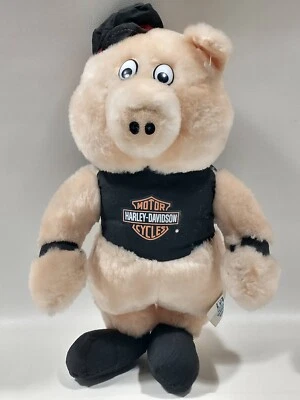 Harley-Davidson Peluche Motociclista Cerdo Cerdo Peluche 1991 DE COLECCIÓN Foto 1 de 4