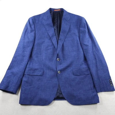 Loro Piana Blazer Mens 44R Blue Summertime Wool Linen Silk Sport Coat Jacket - Image 1 of 4