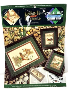 Great Big Graphs Cross Stitch Design Booklet, MALLARDS ON AUTUMN LAKE, 4 Designs - Picture 1 of 11