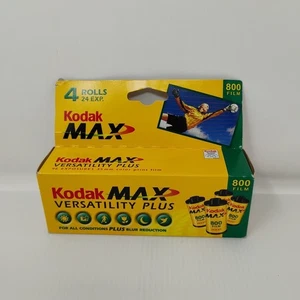 Kodak Max Versatility Plus 800 Farbfilm 4er Pack 24 Belichtungen 35mm Ablaufdatum 01/2005 - Bild 1 von 5