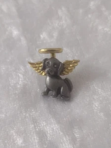 Puppy Dog Guardian Angel With Halo & Wings Lapel Pin - Picture 1 of 4