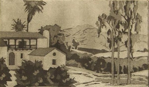 Marjorie Field pencil signed proof aquatint etching; Jesús Pobre, Spain 1960's - Picture 1 of 5