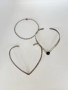 Vintage Konvolut 3 Sterling Silber Halsketten Halsband Mexiko Navajo 87 Gramm - Bild 1 von 17