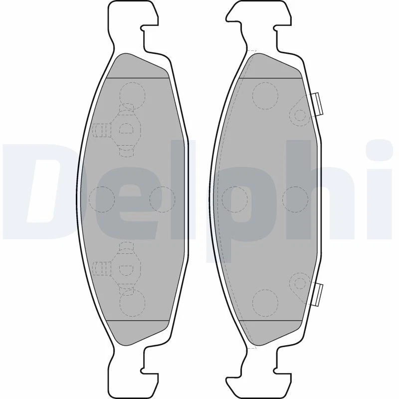 Disc Brake Brake Pad Set Delphi LP1557 Fits Jeep Cherokee Grand Cherokee - Image 1 of 3