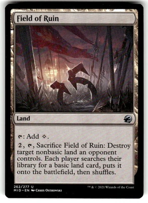 Field of Ruin Innistrad: Midnight Hunt Regular MTG - Image 1 of 2