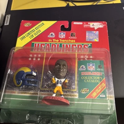 Isaac Bruce 1998 Headliners In The Trenches St Louis Rams NFL Figure New - Image 1 of 2