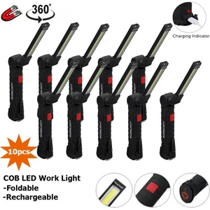 1 PIEZA ~ 10 PIEZAS LED Recargable Delgada Luz de Trabajo Lámpara Linterna Inspeccionar Antorcha Plegable - Imagen 1 de 14