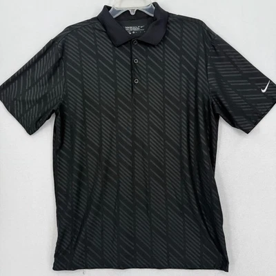 Camisa polo Dri-FIT 542175-010 negra mediana Nike Golf Tour Performance para hombre Foto 1 de 4