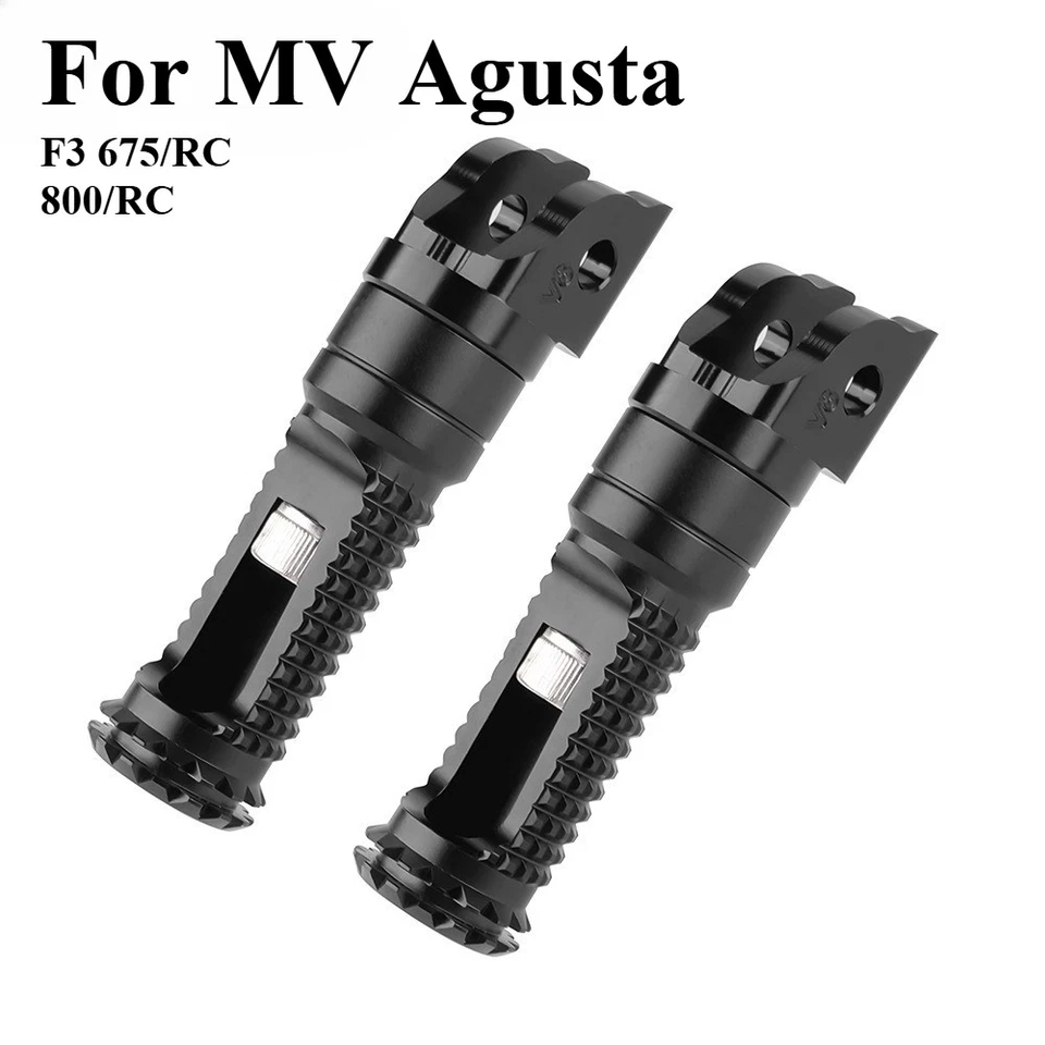 Adaptador de pedal reposapiés reposapiés delantero antideslizante para MV Agusta F3 675/RC 800/RC- Foto 1 de 4