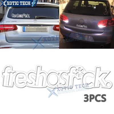 Calcomanía adhesiva de larga duración duradera de 7" x 1,5" fresca como Fck F*ck palabras groseras letras Foto 1 de 4