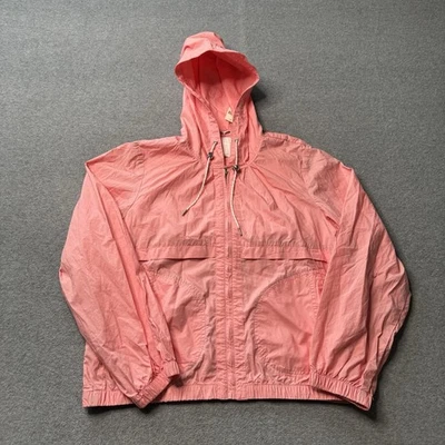 Chaqueta cortavientos Anthropologie ett:twa para mujer mediana rosa nailon rendimiento Foto 1 de 4