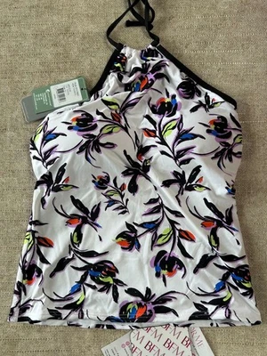 S (10) Top de bikini Moontide Breeze Yem Tankini con cable Prendas para el torso de baño de playa Foto 1 de 2