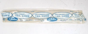 Neu Vintage Fuller Brush Co Polypropylen Rattenschwanz Kamm weiß Haar Pick Styling - Bild 1 von 2