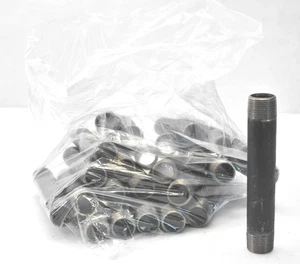 Lot of 25 Stainless Steel Pipe Nipples Threaded 2 Way Outlets 6" L Tools - Picture 1 of 5