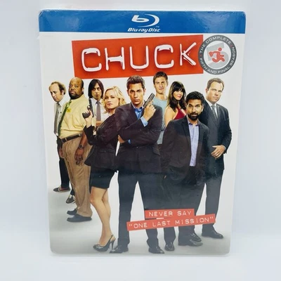 Chuck: The Complete Fifth and Final Season 5 (Blu-ray 2012) w/ Slipcover SEALED Foto 1 de 4