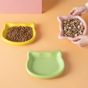 Cat Ear Design Cat Bowl Dish Ceramic Pet Kitten Water Bowl Pet Supplies - Bild 1 von 7