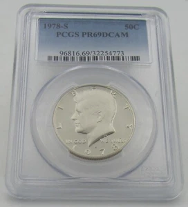 1978-S Kennedy Proof Half Dollar PCGS PR69DCAM 50 Cent Type 3 Coin - Picture 1 of 3
