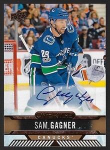 2017-18 Upper Deck Overtime Gold Foil Autographed Sam Gagner #74 (12)