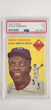 PSA 3 1954 #10 Topps Jackie Robinson Baseball Card