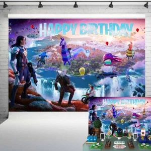 Battle Royale Backdrop for Boys Birthday Party Video Game Supplies 7x5 ft 131 - Picture 1 of 3