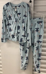 Juego de pijamas para mujer Disney Lilo & Stitch azul suave 2 piezas talla M (8-10) - Imagen 1 de 10
