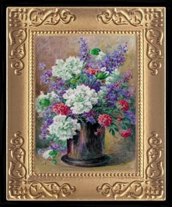 Stillleben Blumen Blumen Miniatur Puppenhaus Kunst Bild 8296 - Bild 1 von 1