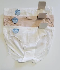 3 Bali Womens Lace Desire Cotton Hipser Panty Underwear Multi DFCD63 Sz 7/L-NWT - Picture 1 of 1