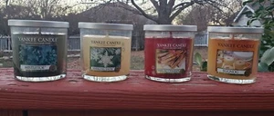 Yankee Candle lot - Mistletoe, Sparkling Snow, Sparkling Cinnamon, Eggnog (rare) - Picture 1 of 11