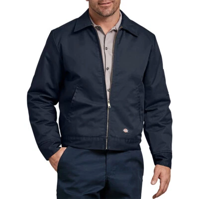 Dickies Hombres Chaqueta Aislado Acolchado Forrado Eisenhower Cremallera TJ15 - Imagen 1 de 4