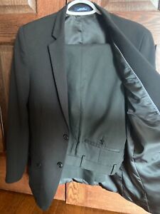 Boys Black Suit (Jacket & Pants) Chaps Size 18R