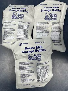 9 neue & versiegelte Abbott Muttermilch Aufbewahrungsflaschen mit Deckel gebrauchsfertig Baby - Bild 1 von 2